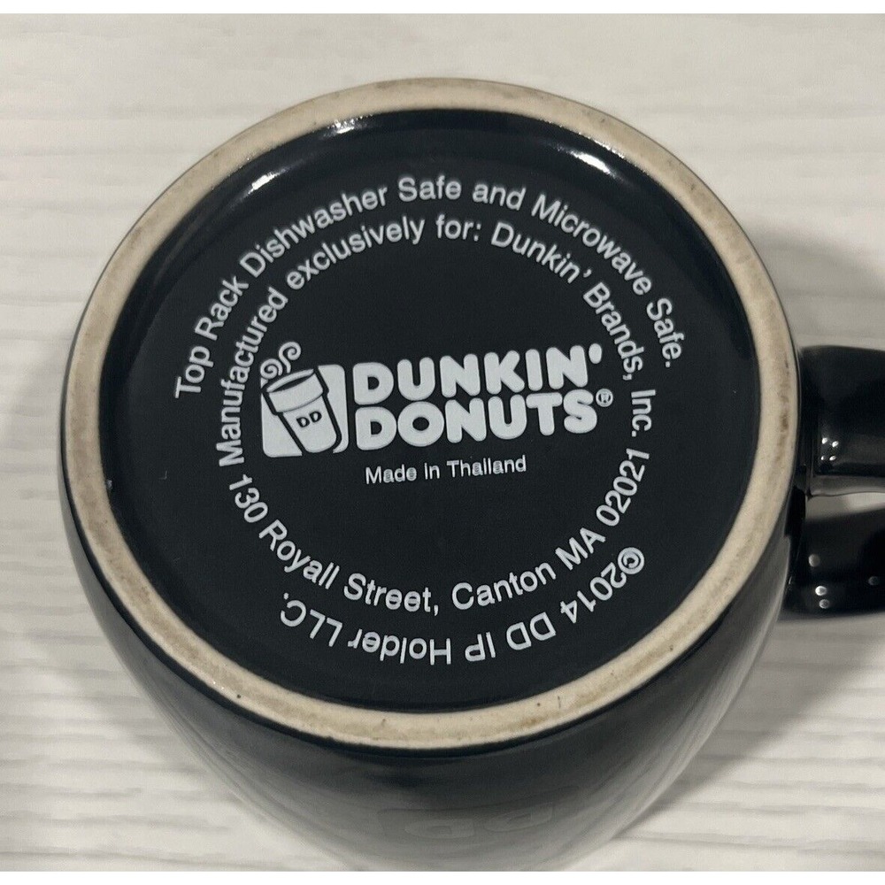 Dunkin Donuts Ceramic Winter Coffee‎ Mug Dk Gray Pearlescent Snowflake 2014 NEW! - Picture 6 of 7